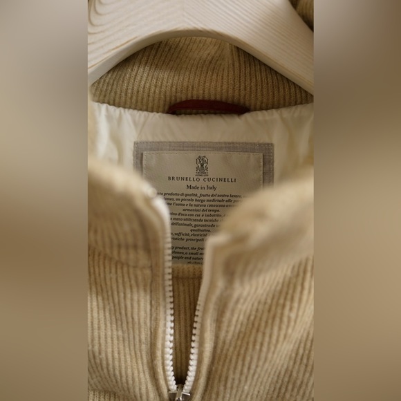 Brunello Cucinelli Cashmere Knit Down Jacket with detachable hood - Picture 3 of 11